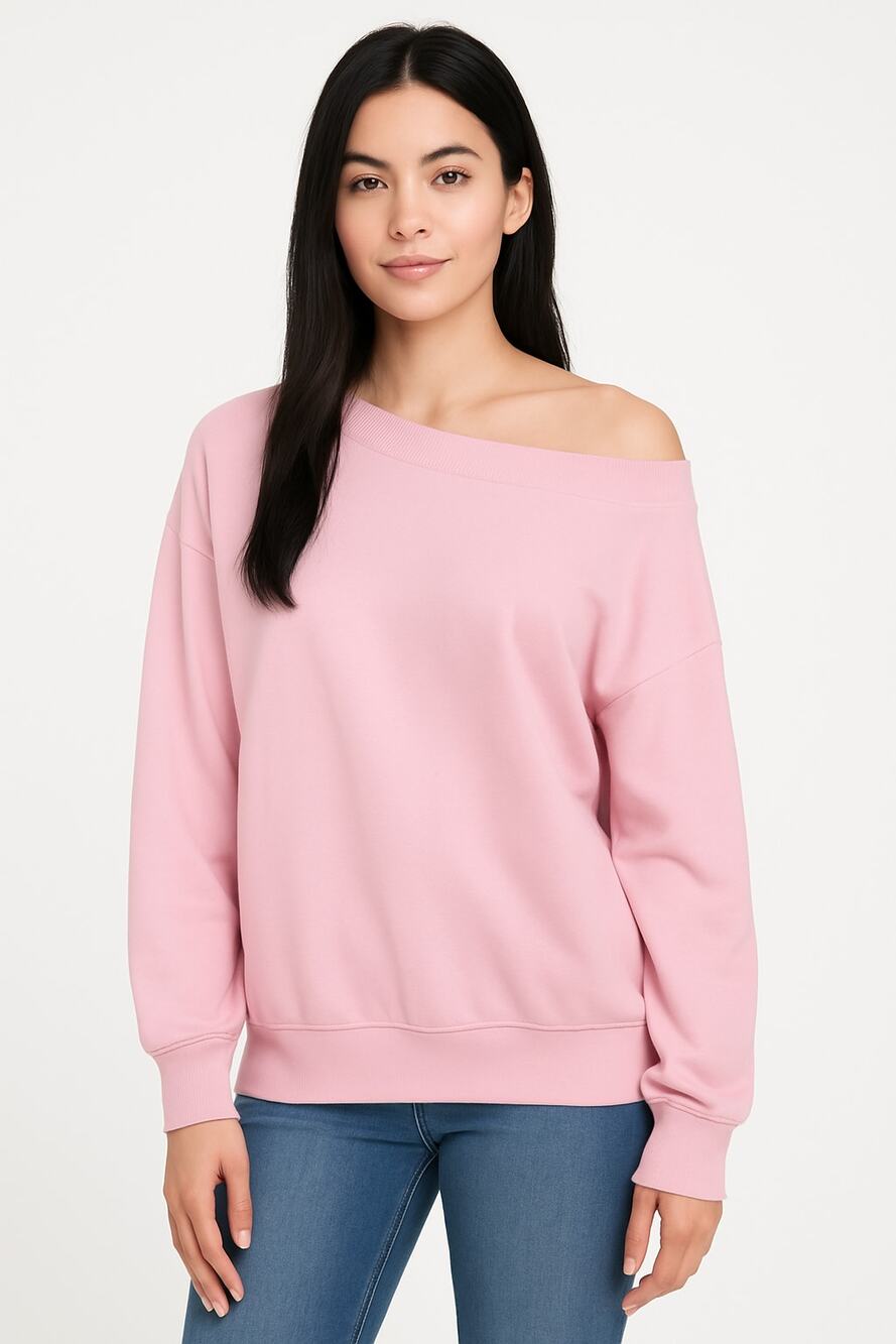 INDAH Body Baby Pink Bamboo Sweatshirt Size 3 Large L BALLETCORE LOUNGEWEAR
